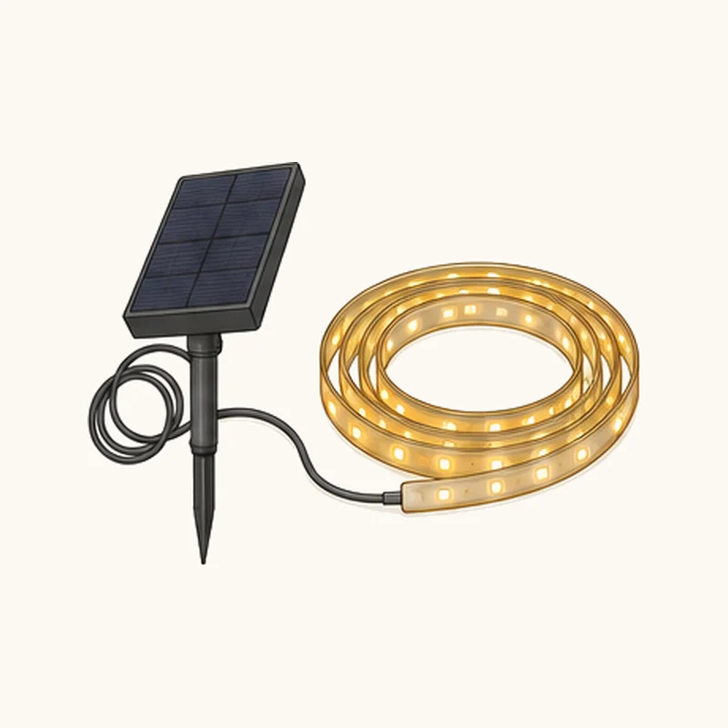 Visoke grede s solarno LED osvetlitvijo ob mraku